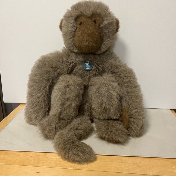 DAKIN Big Realistic Monkey VTG 1976 Brown Plush Stuffed Animal Toy 16” - Picture 1 of 6